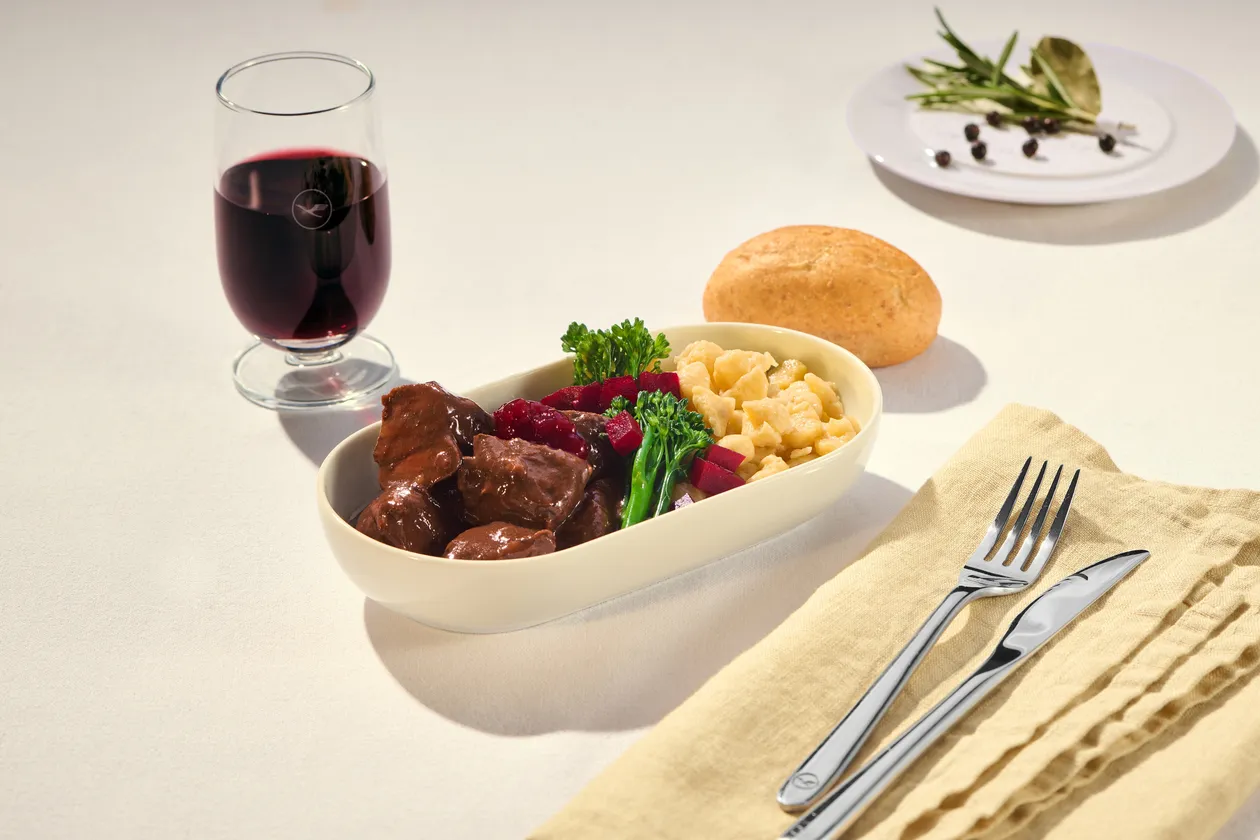 Venison Goulash | Beet Root | German-style Spaetzle