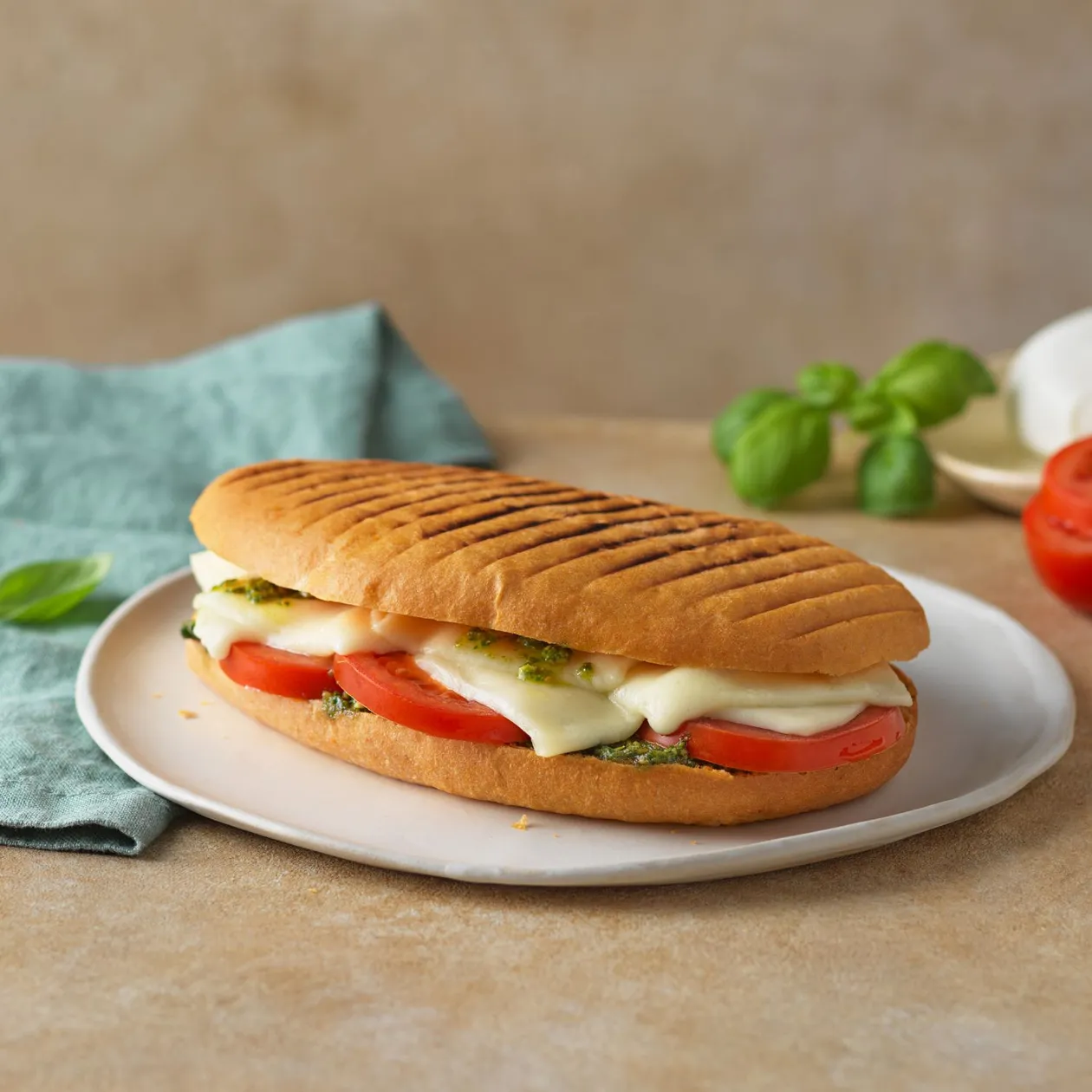 FOCACCIA TOMATES MOZZARELLA