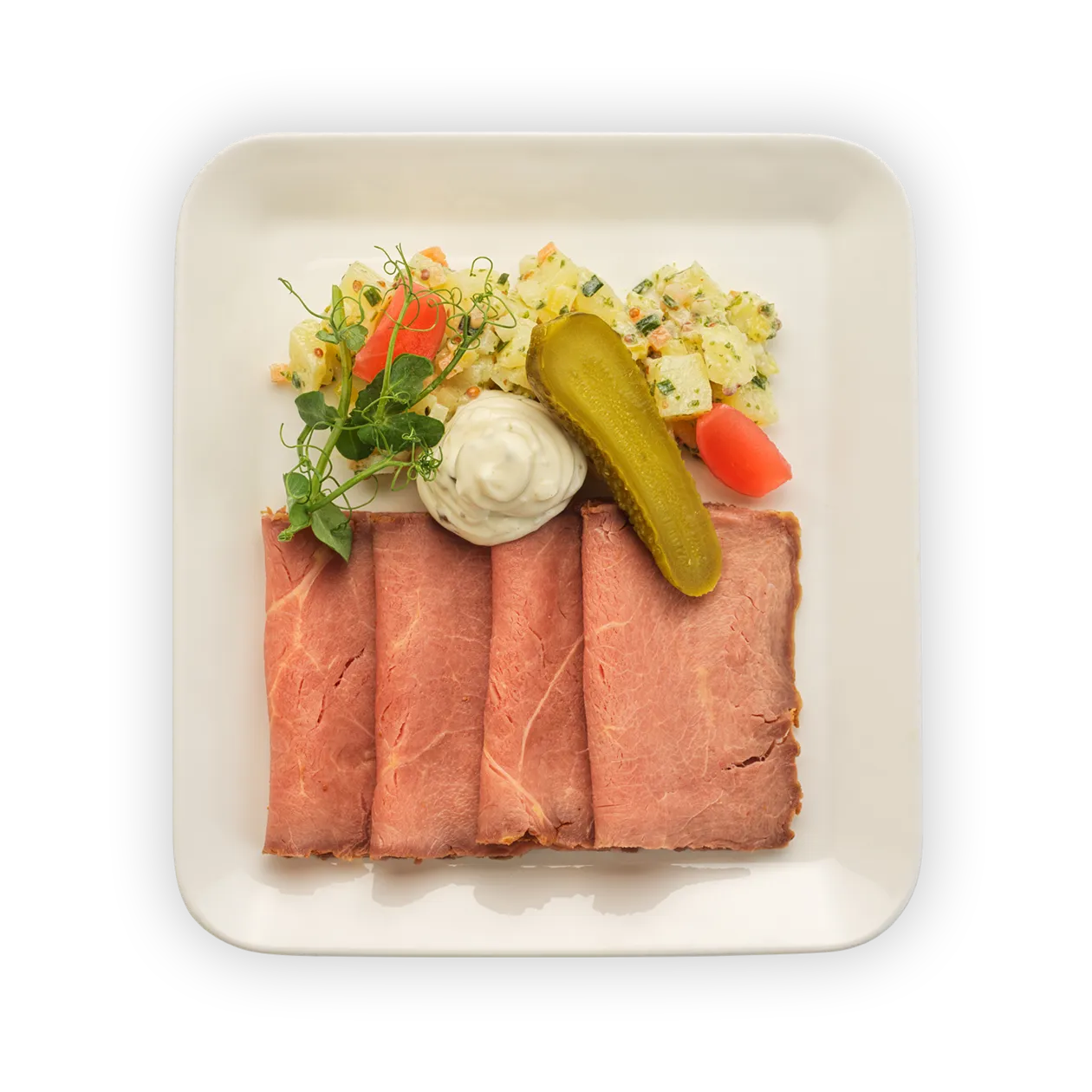 Roastbeef mit Sauce tartare | Kartoffelsalat