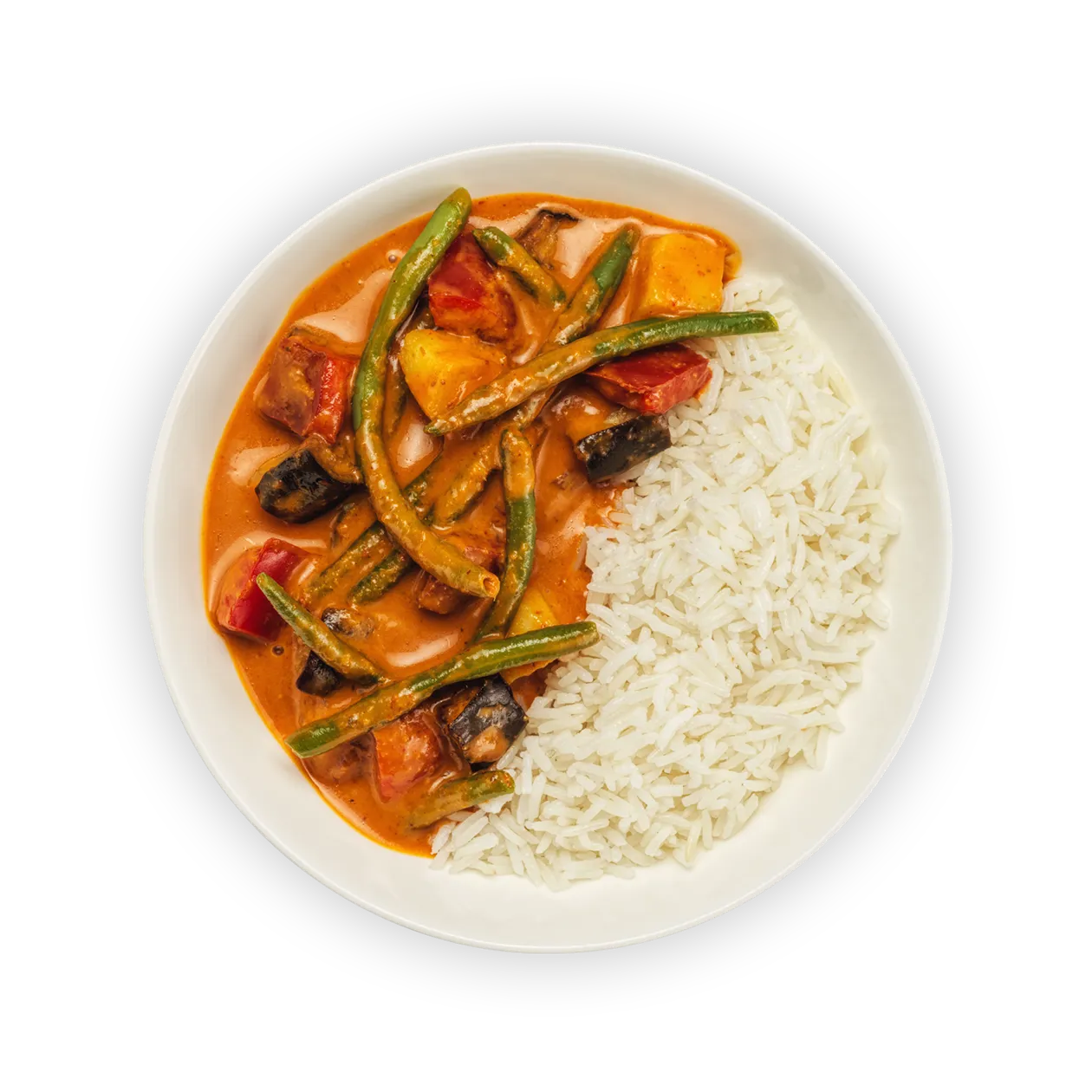 Poulet Dackgalbi | Riz coréen | Oignons de printemps | Légumes au chou et pâte de piment gochujang